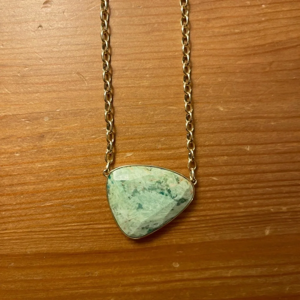 Kendra Scott McKenna Statement Necklace Aqua